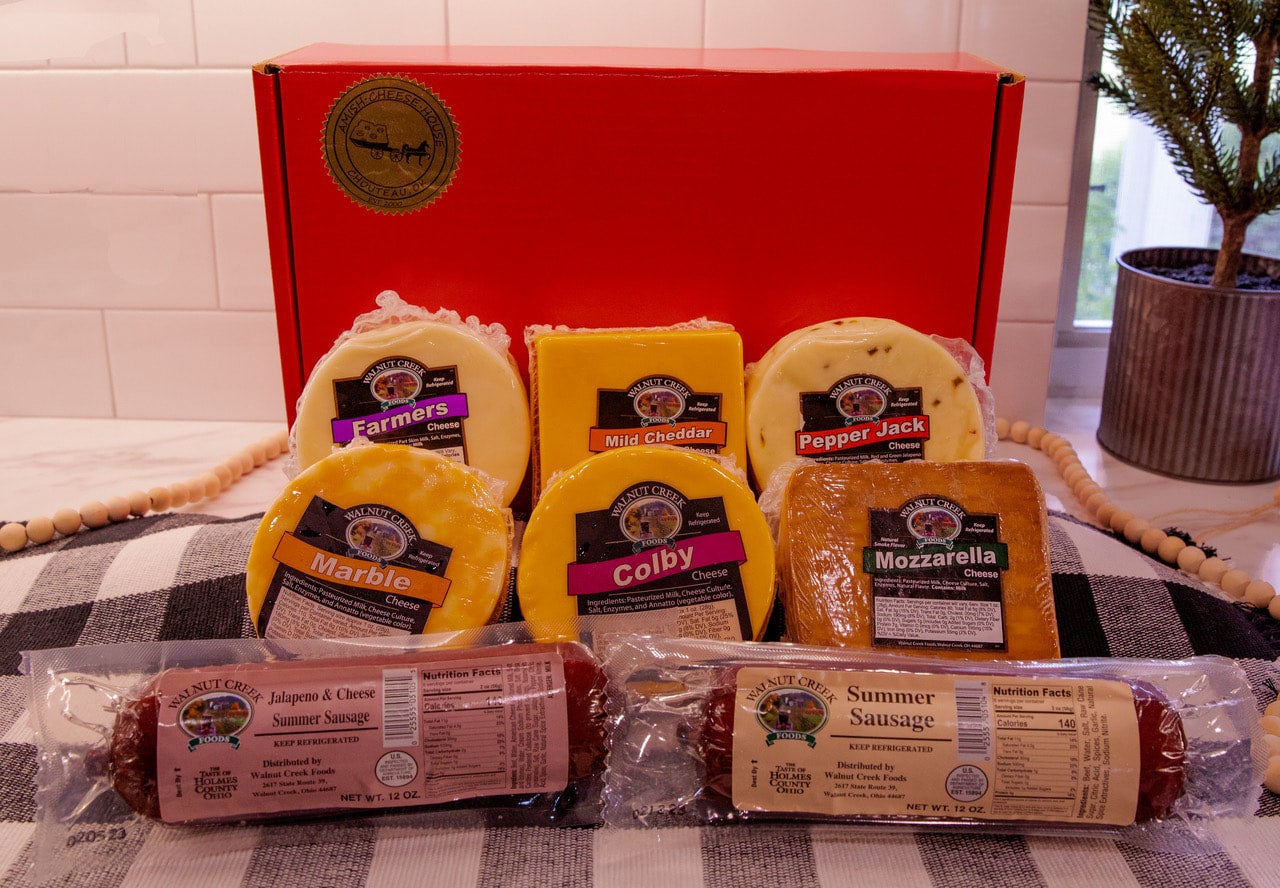 Cheese & Summer Sausage Gift Box Amish Cheese House